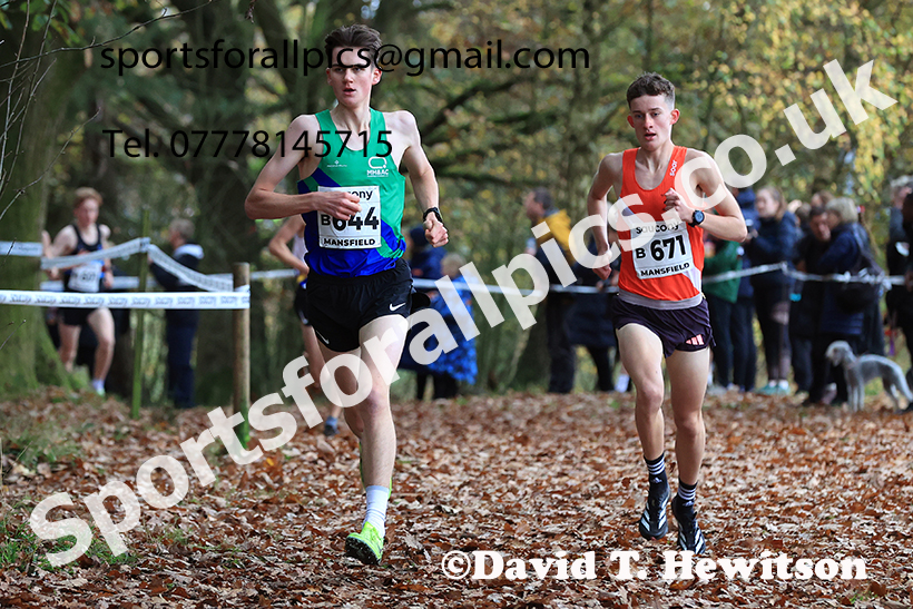 Mens Under-17s 2024 National Cross Country Relays, Berry Hill Park, Mansfield.   Photo: David T. Hewitson/Sports for All Pics